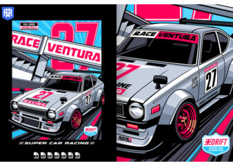 Race Ventura Super Car Racing t shirt design online