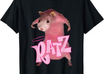 Ratz Tee Top Funny Pink Rat Meme Internet Humour T-Shirt