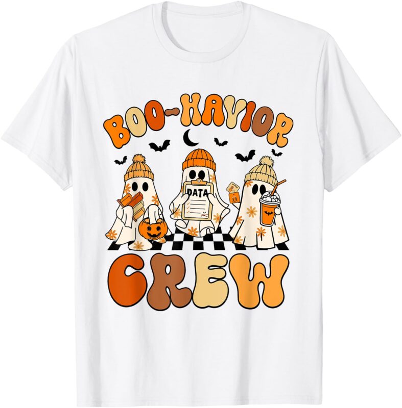 Retro Boo-Havior Crew Behavior Analyst Halloween ABA RBT T-Shirt