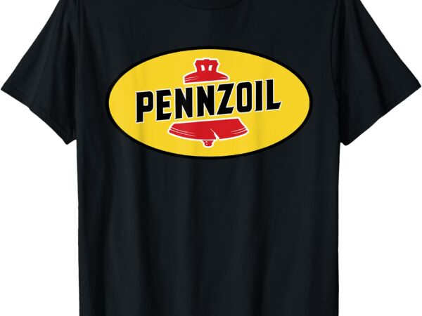 Retro cool pennzoil lubricant gasoline oil motor racing t-shirt