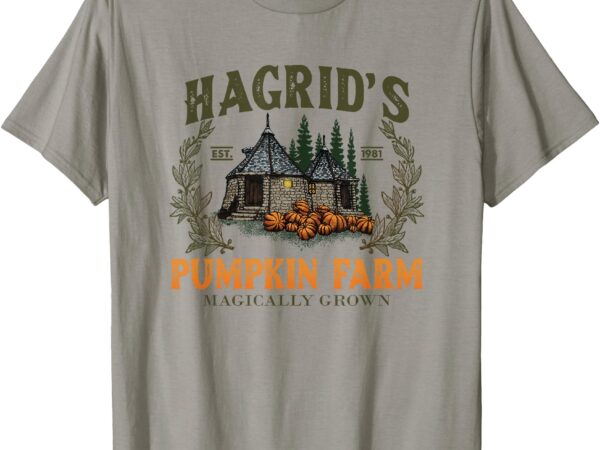 Retro fall hagrid’s pumpkin farm patch autumn pumpkin garden t-shirt