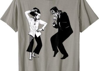 Retro Funny Frankenstein Monster And Bride Dancing Halloween T-Shirt