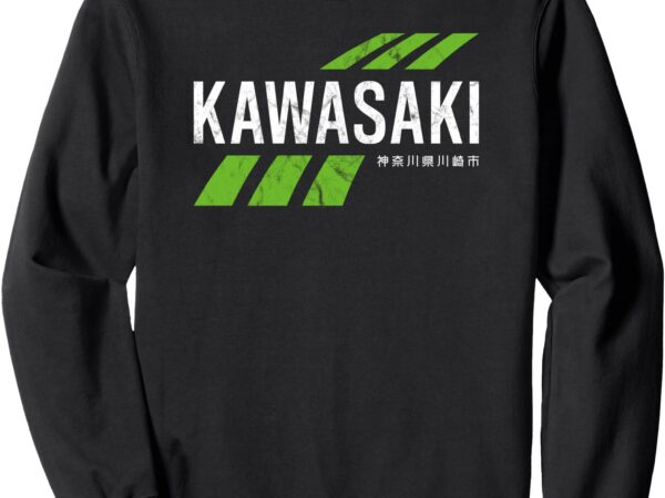 Retro vintage kawasaki green city for men or women sweatshirt