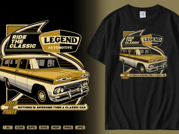 Ride the classic t shirt design online