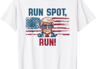 Run Spot Run Funny Donald Trump Debate Quote 2024 Kamala T-Shirt