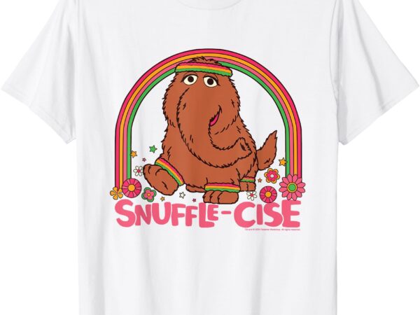 Sesame street snuffle cise with rainbow mr snuffleupagus t-shirt