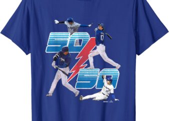 Shohei Ohtani Los Angeles 50_50 Club Lightning MLB Players T-Shirt