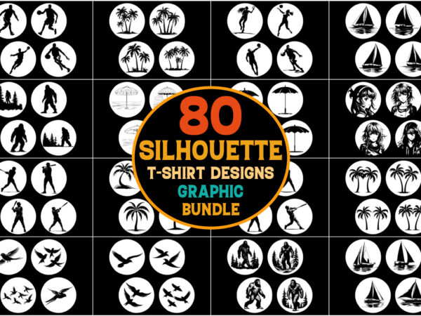 Silhouette craft t-shirt graphic bundle