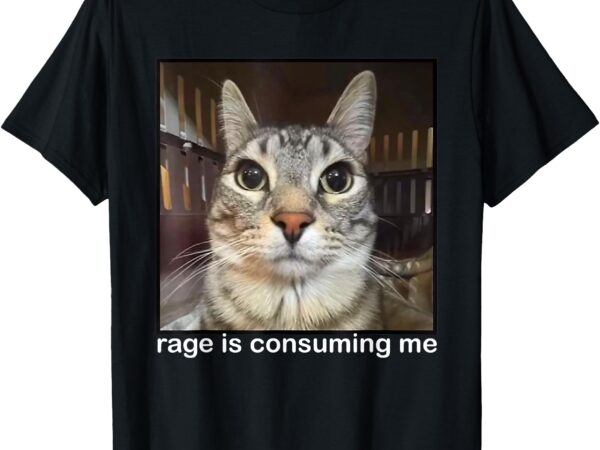 Silly staring cat meme t-shirt