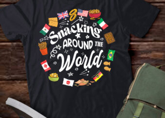 Snacking Around The World Vacation Snacking Showcase T-Shirt ltsp