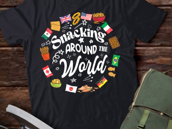 Snacking around the world vacation snacking showcase t-shirt ltsp