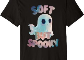 Soft but Spooky – Playful Pastel Ghost Goth Emo Alt Premium T-Shirt