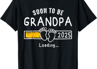 Soon to be Grandpa 2025 Loading Promoted to Grandpa 2025 T-Shirt