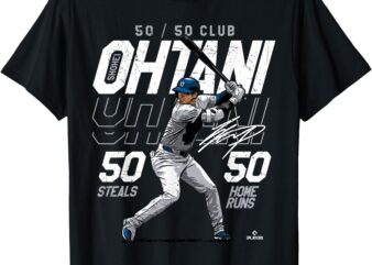 Speed, Power, Ohtani 50-50 Milestone Shohei Ohtani MLBPA T-Shirt