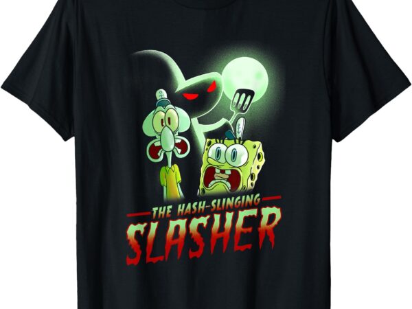 Spongebob squarepants the hash slinging slasher spooky t-shirt