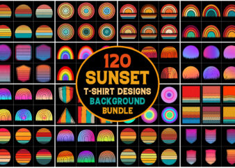 Sunset Grunge Background Bundle