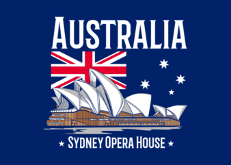 Sydney Opera House Australia Vector illustration