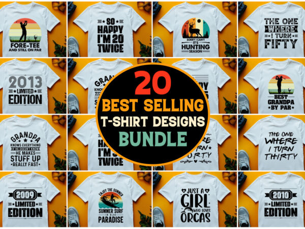 Best selling t-shirt design bundle