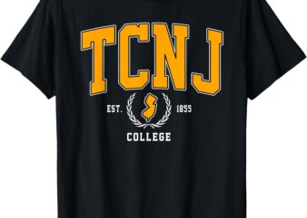 TCNJ The College of New Jersey Arch Design Vintage Men Women T-Shirt