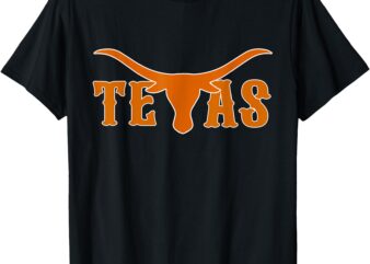 Texas USA Longhorn Austin Pride Bull American T-Shirt