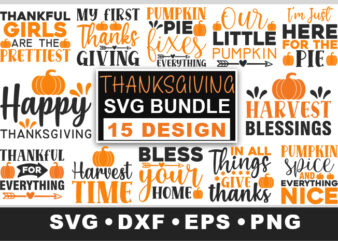 Thanksgiving SVG Bundle t shirt designs for sale