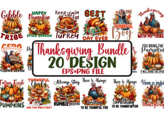 Thanksgiving SVG Bundle, Thanksgiving Sublimation t-shirt Vector Bundle, Thanksgiving clipart, Thanksgiving Day T-shirt Design.