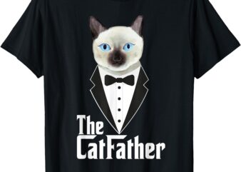 The Catfather Funny Cute Cat Father Dad Owner Pet Kitty T-Shirt