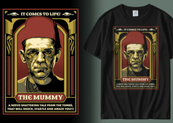 The Mummy t shirt designs for sale