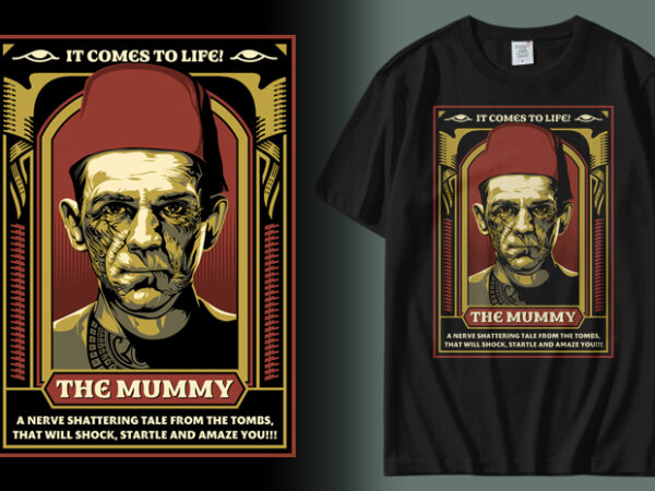 The mummy t shirt designs for sale