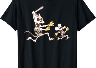 The Simpsons Halloween Itchy & Scratchy Skeleton Chase T-Shirt