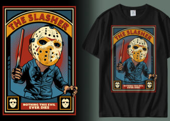 The Slasher t shirt designs for sale