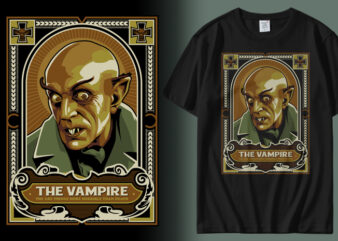 The Vampire t shirt designs for sale