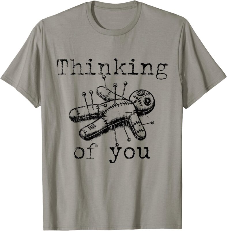 Thinking Of You Funny Vintage Voodoo Doll T-Shirt