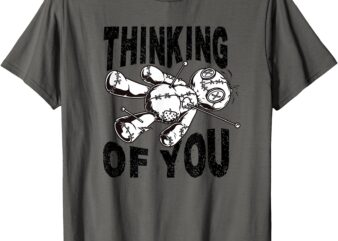 Thinking of You Voodoo Doll Funny Halloween 2024 T-Shirt