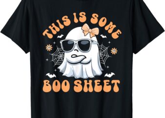 This Is Some Boo Sheet Womens Shirt Cute Ghost Halloween T-Shirt