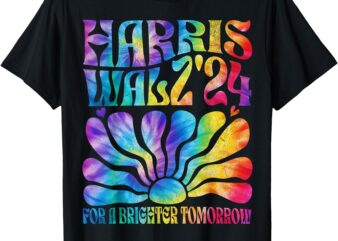 Tie dye Harris Waltz 2024 Election Kamala Harris Tim Waltz T-Shirt