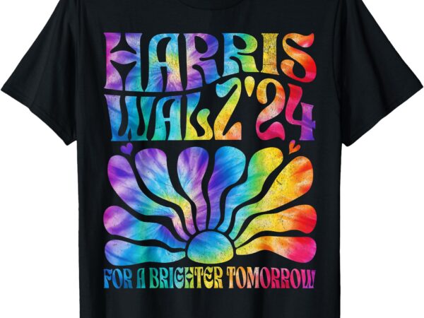 Tie dye harris waltz 2024 election kamala harris tim waltz t-shirt