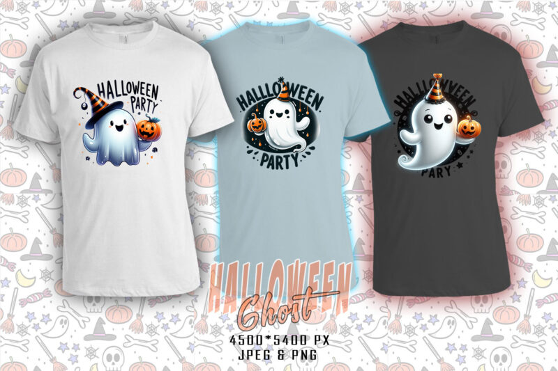 Trendy Mega Bundle Halloween Party with Ghost t-shirt design bundle of 100 design