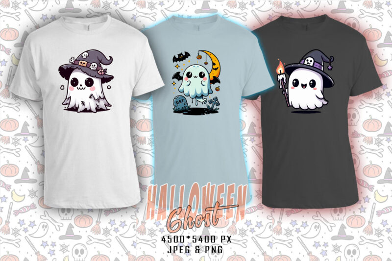 Trendy Mega Bundle Halloween Party with Ghost t-shirt design bundle of 100 design