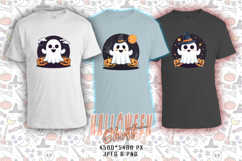 Trendy Mega Bundle Halloween Party with Ghost t-shirt design bundle of 100 design