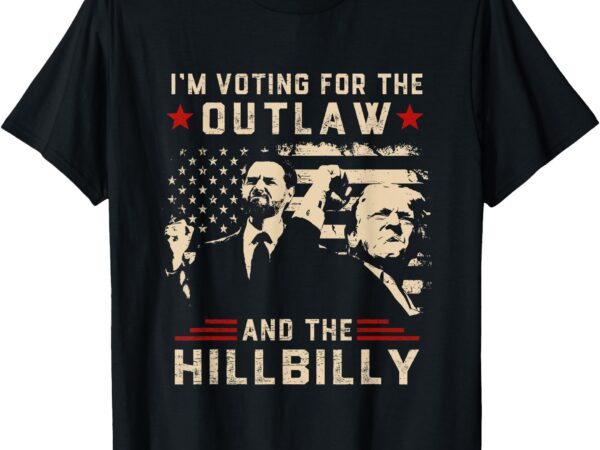 Trump 2024 flag outlaw hillbilly j.d.vance 2024 donald trump t-shirt