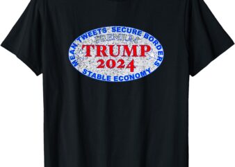 Trump Premium Label Distressed T-Shirt