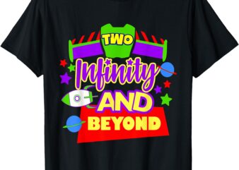 Two Infinit.y Birthday 2nd Birthday Children Toddler Boys T-Shirt