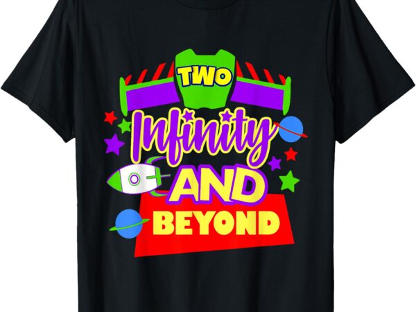 Two infinit.y birthday 2nd birthday children toddler boys t-shirt