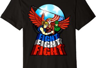 Unbroken When Trump Stood Tall and Shouted FIGHT FIGHT FIGHT Premium T-Shirt