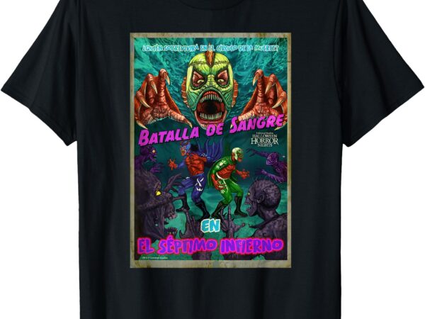 Universal halloween horror nights monsters blood battle t-shirt