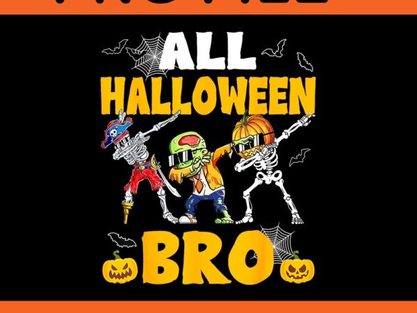 All halloween bro dabbing skeleton jack o lantern png t shirt vector