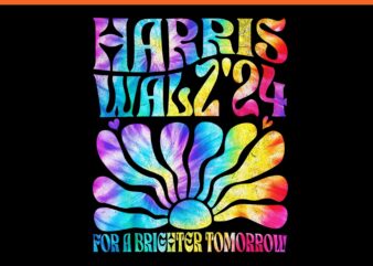 Tie dye Harris Waltz 2024 Election Kamala Harris PNG