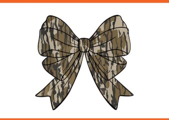 Camo Coquette Bow Duck Hunt PNG t shirt vector file