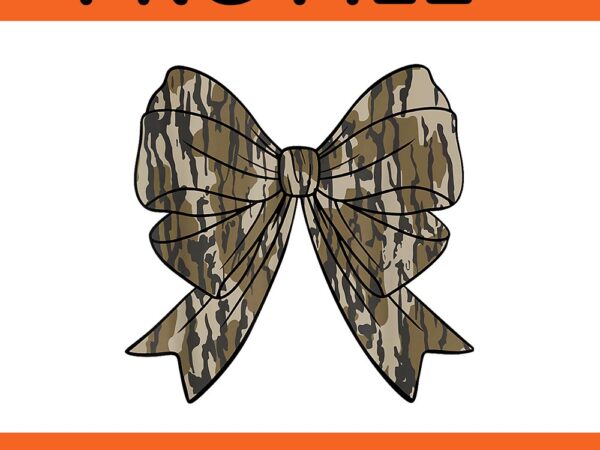 Camo coquette bow duck hunt png t shirt vector file